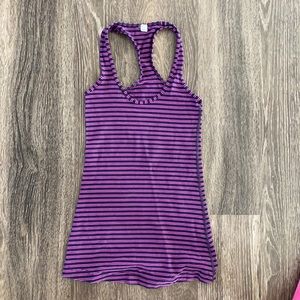 Striped lululemon tank top